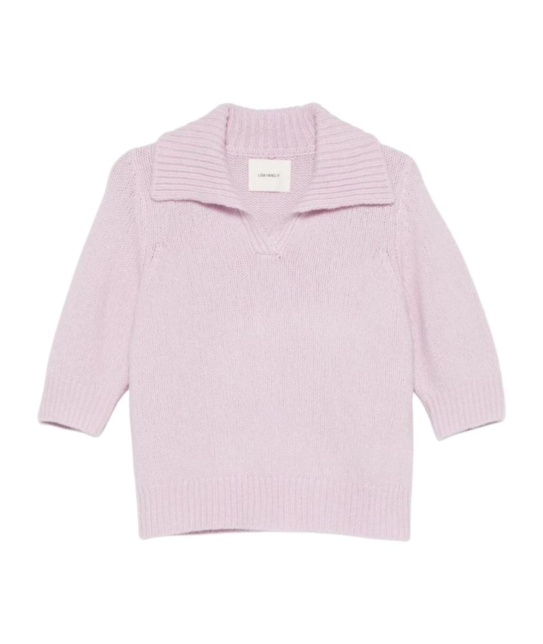 LISA YANG Розовый кашемировый джемпер / свитер, фото 1