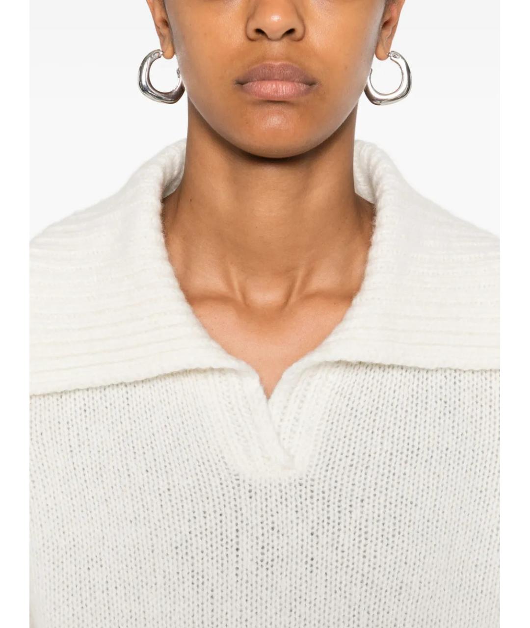 LISA YANG Белый кашемировый джемпер / свитер, фото 5
