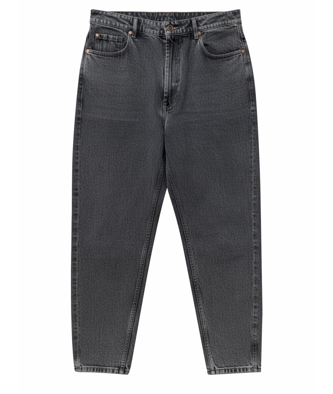 BRUNELLO CUCINELLI Серые хлопковые прямые джинсы, фото 1