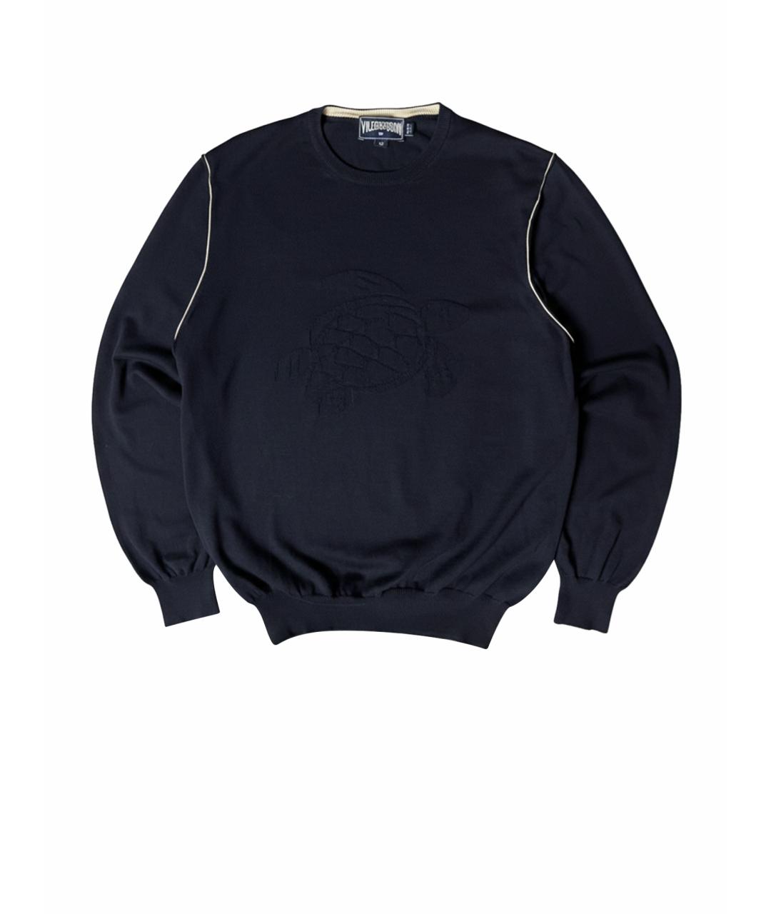 VILEBREQUIN Черный хлопковый джемпер / свитер, фото 1