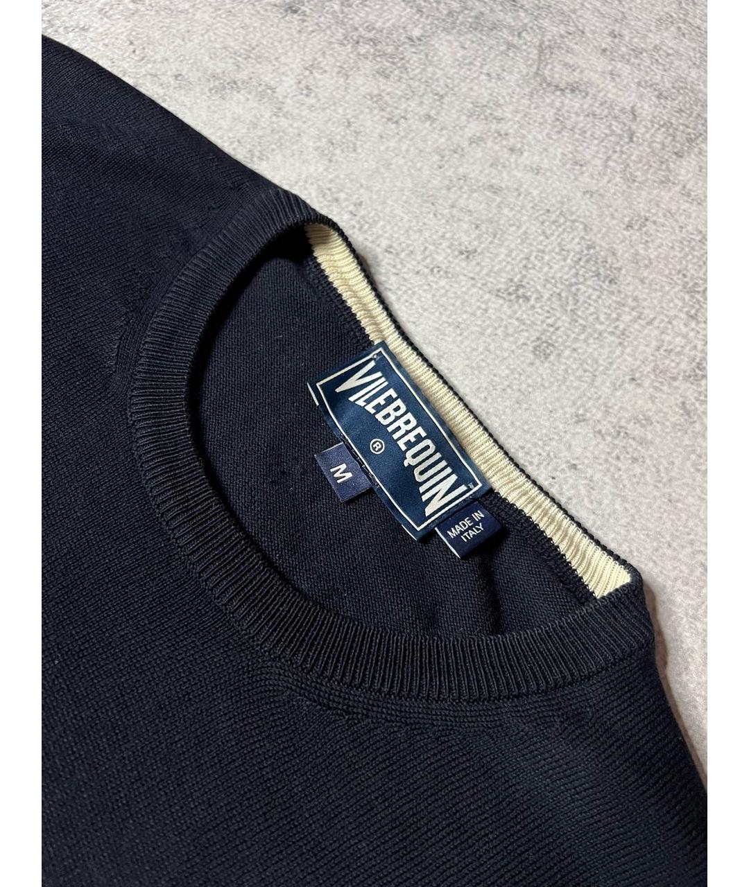 VILEBREQUIN Черный хлопковый джемпер / свитер, фото 3