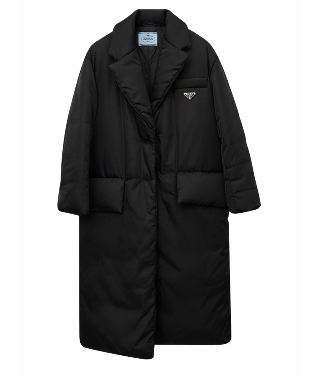 PRADA Черный синтетический пуховик, фото 1