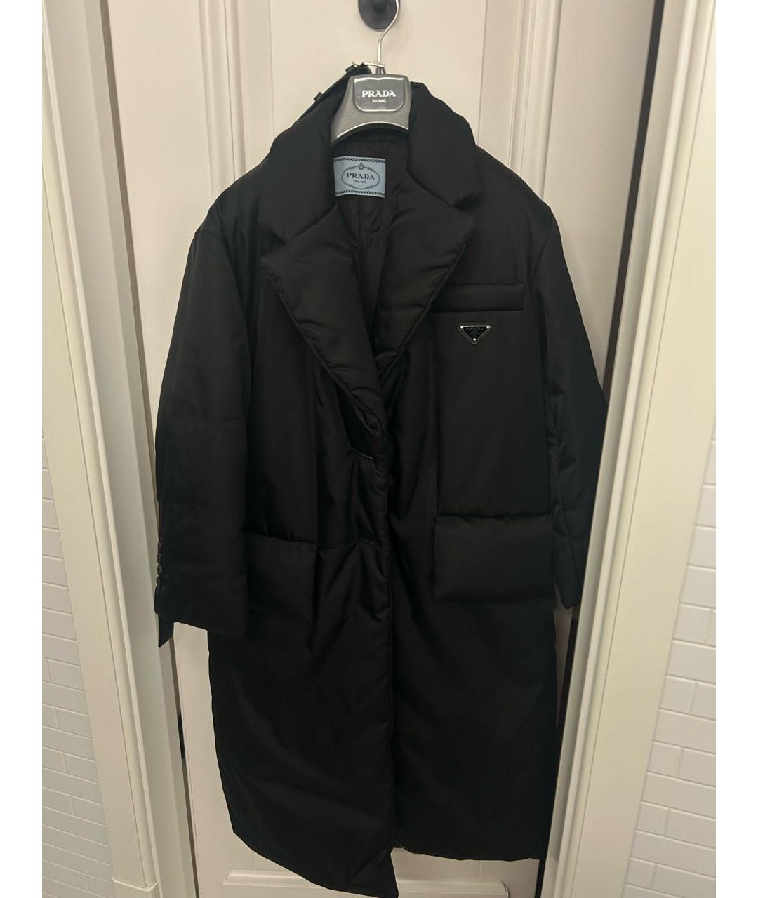PRADA Черный синтетический пуховик, фото 6