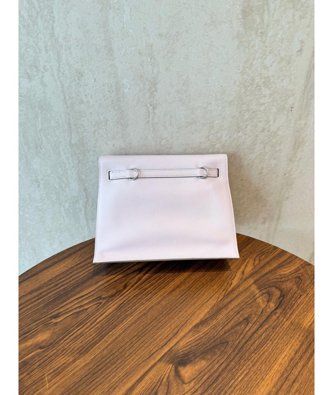 HERMES Фиолетовая кожаная сумка через плечо, фото 4