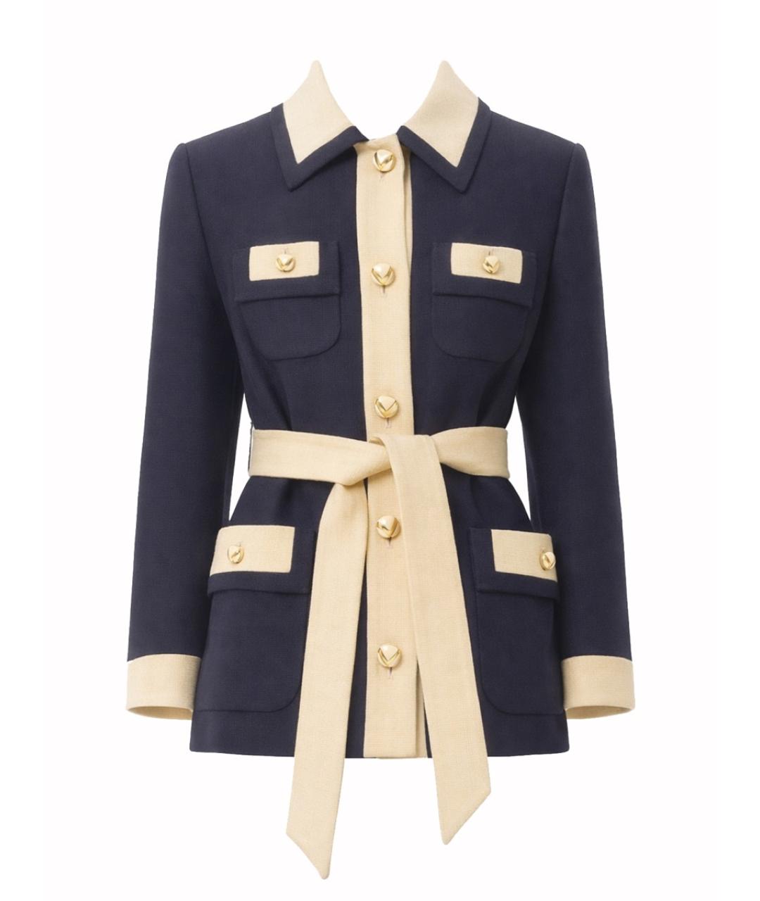 VALENTINO Синий вискозный жакет/пиджак, фото 1