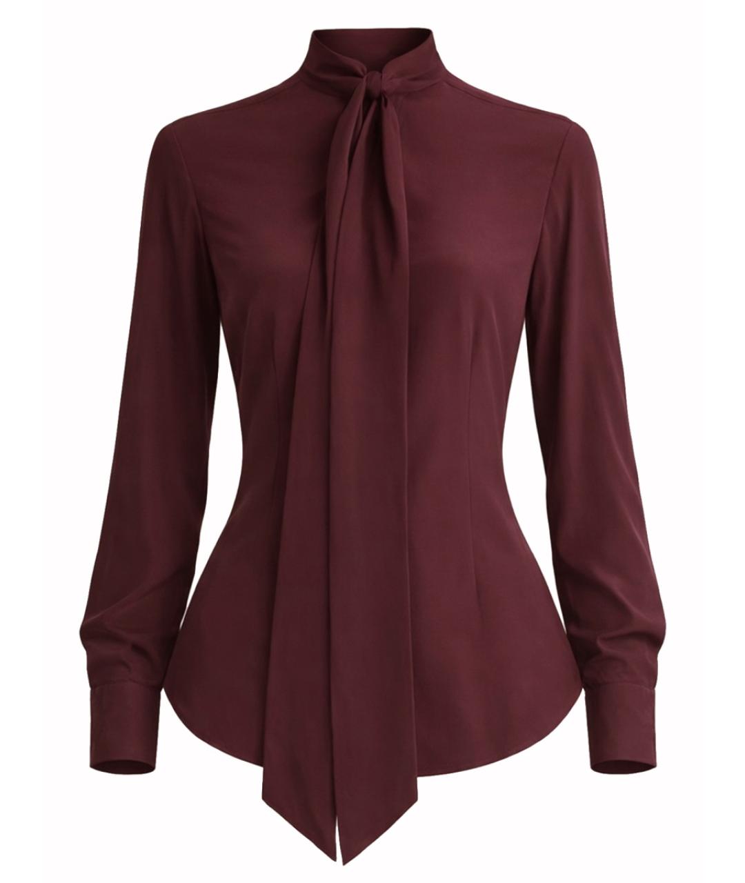 STELLA MCCARTNEY Бордовая шелковая блузы, фото 1