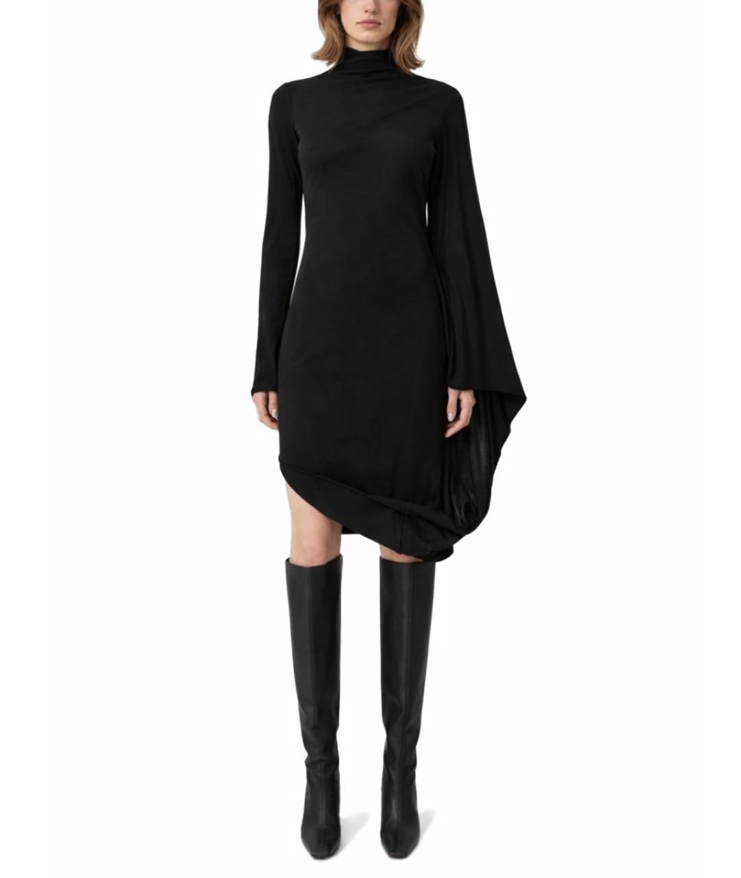 STELLA MCCARTNEY Черное вискозное повседневное платье, фото 2