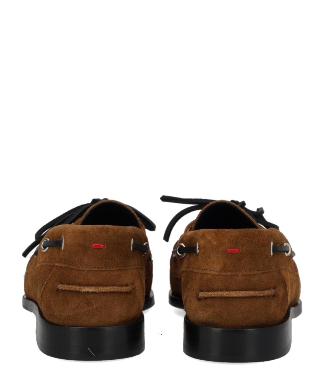 AEYDE Коричневые замшевые лоферы, фото 4