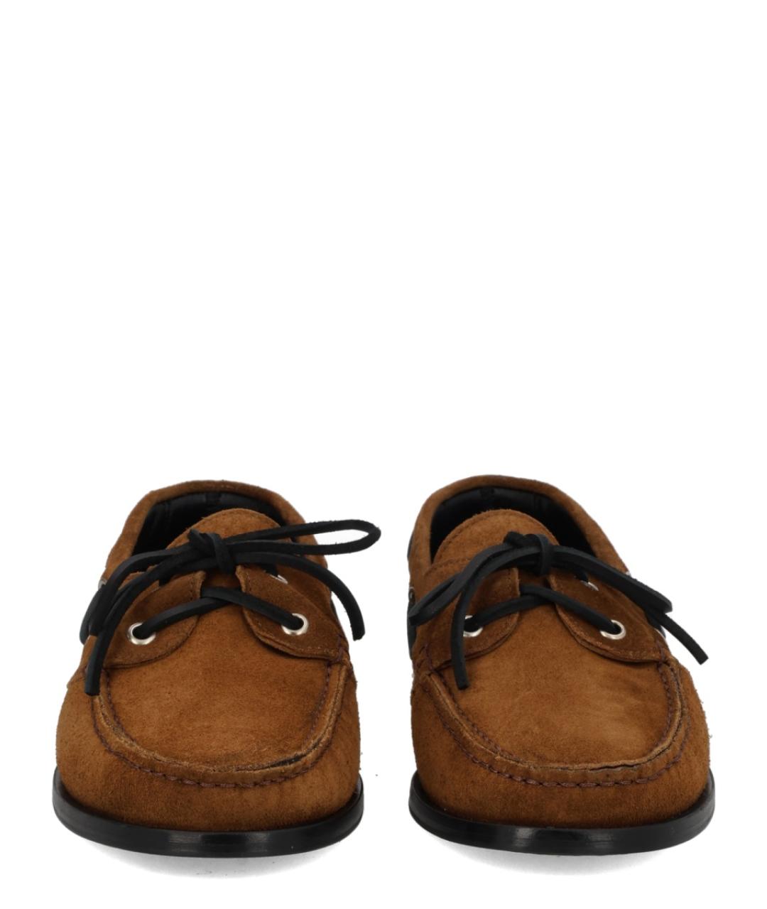 AEYDE Коричневые замшевые лоферы, фото 3