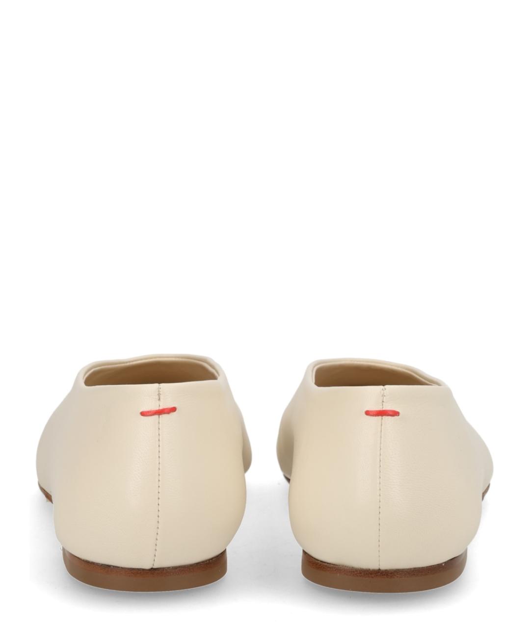 AEYDE Белые кожаные балетки, фото 4