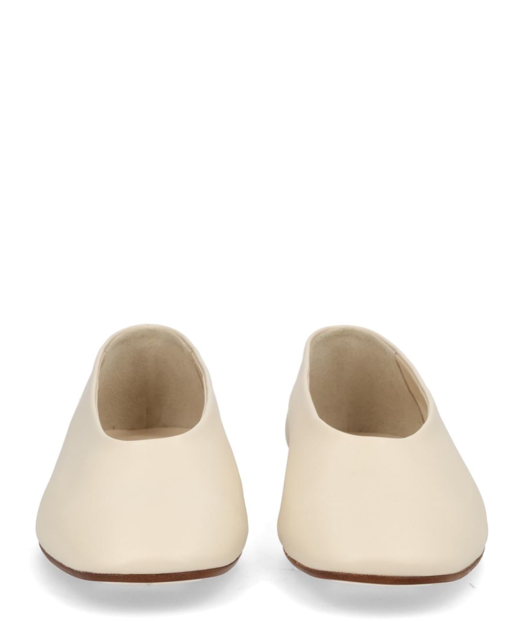 AEYDE Белые кожаные балетки, фото 3