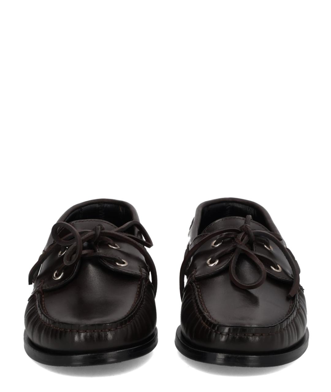 AEYDE Коричневые кожаные лоферы, фото 3