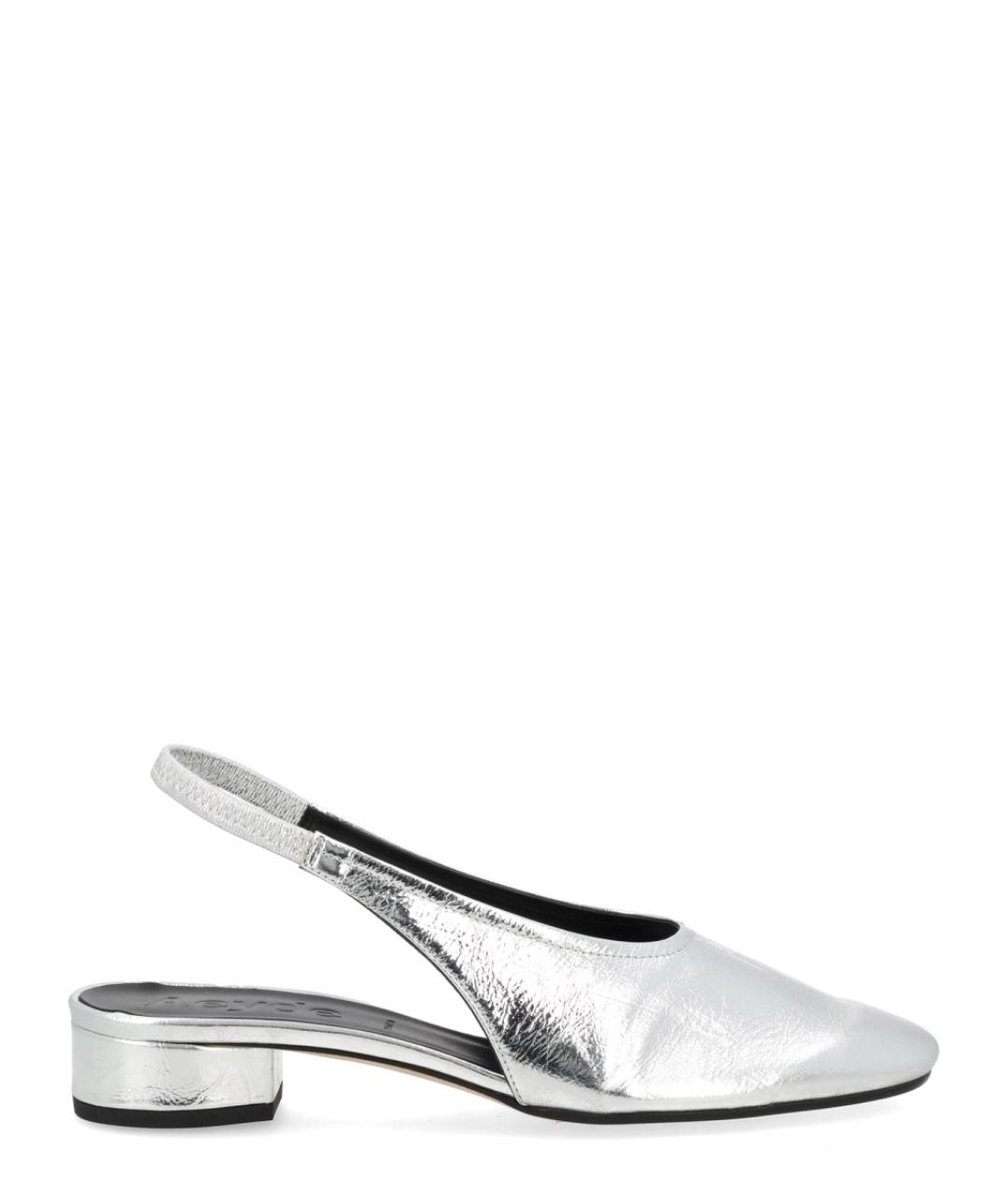 AEYDE Серебряные кожаные балетки, фото 1