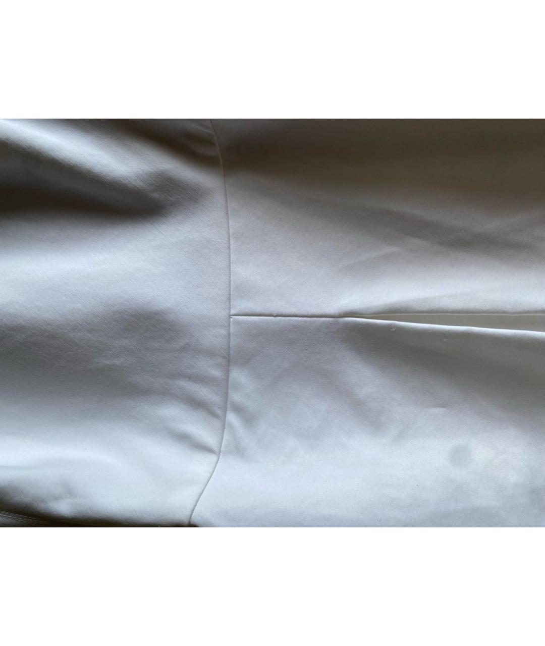 RALPH LAUREN Белое шелковое повседневное платье, фото 5