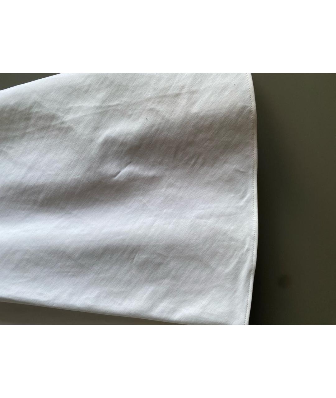 RALPH LAUREN Белое шелковое повседневное платье, фото 6