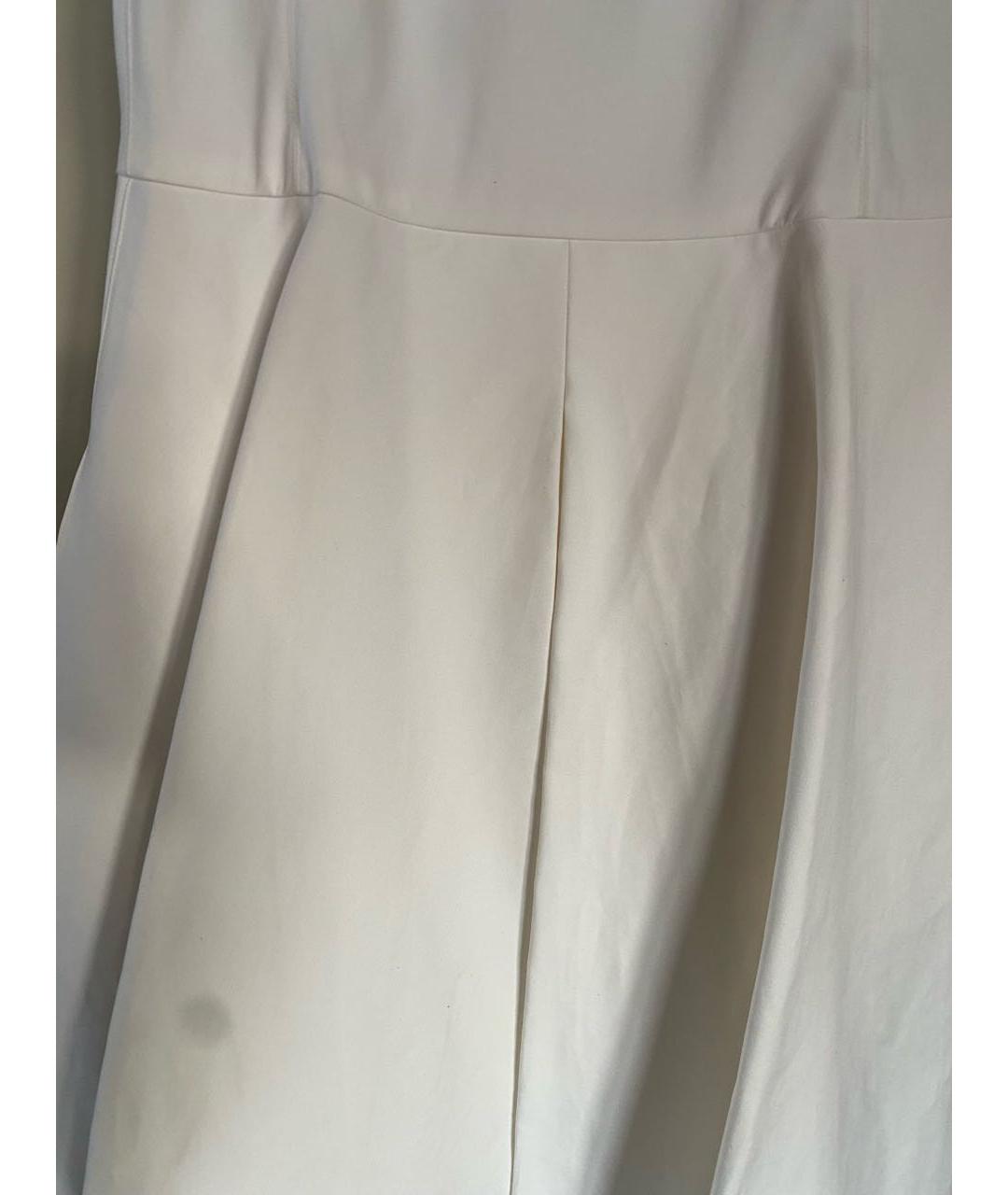 RALPH LAUREN Белое шелковое повседневное платье, фото 4