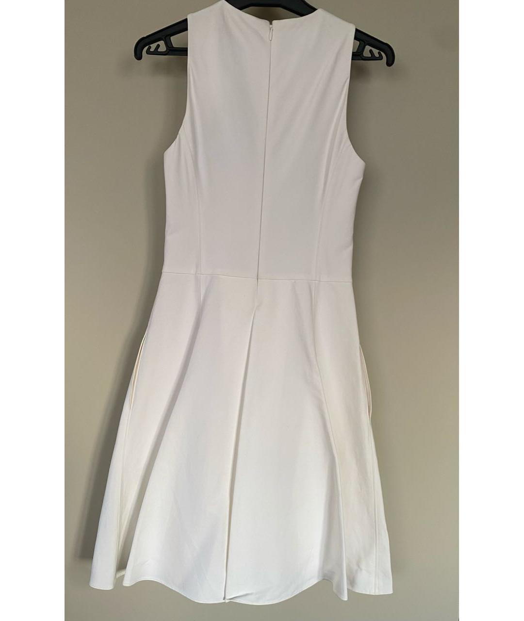 RALPH LAUREN Белое шелковое повседневное платье, фото 2