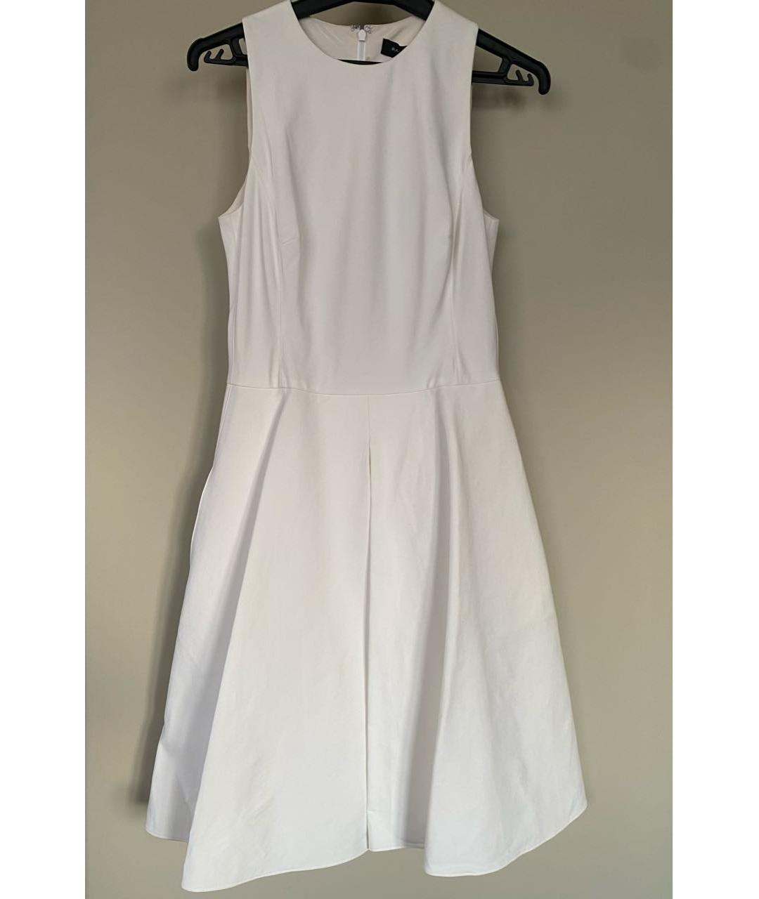 RALPH LAUREN Белое шелковое повседневное платье, фото 8