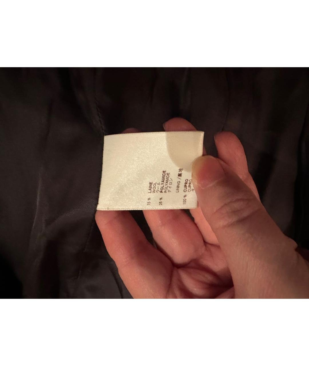 LOUIS VUITTON Серое шерстяное пальто, фото 6