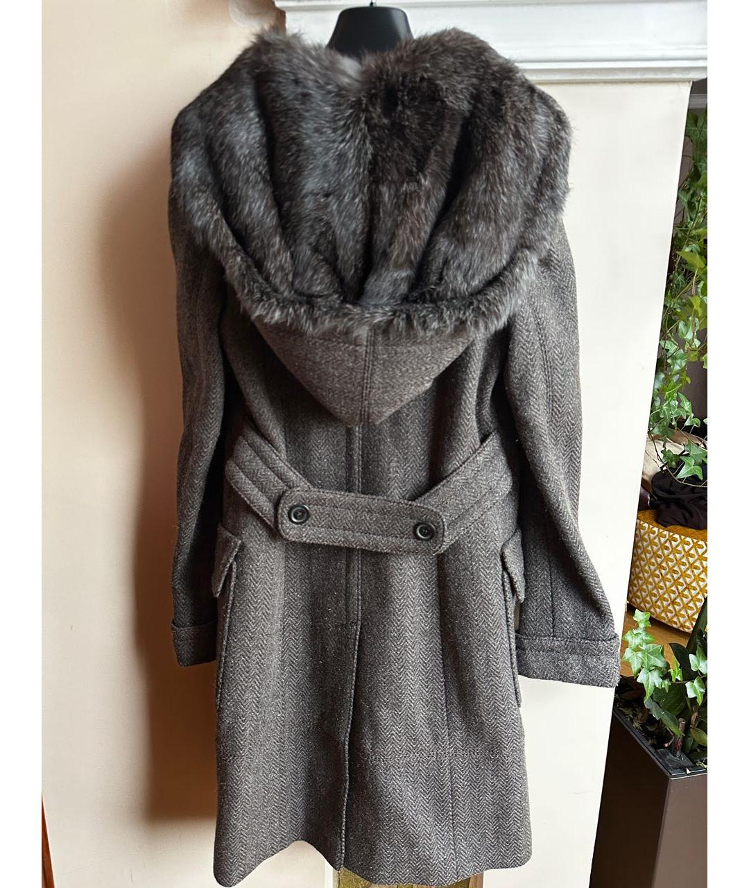 LOUIS VUITTON Серое шерстяное пальто, фото 2