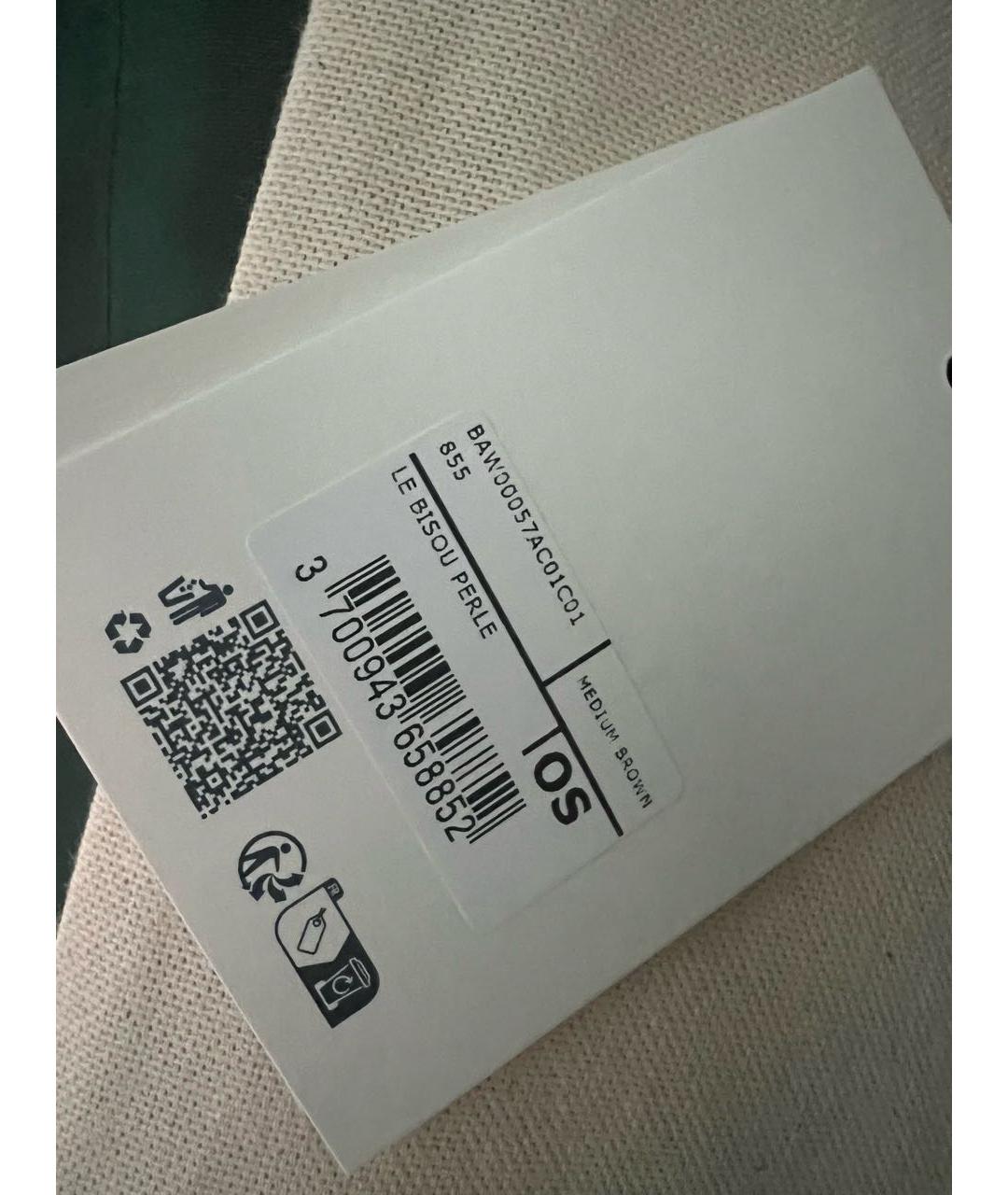 JACQUEMUS Коричневая кожаная сумка через плечо, фото 6