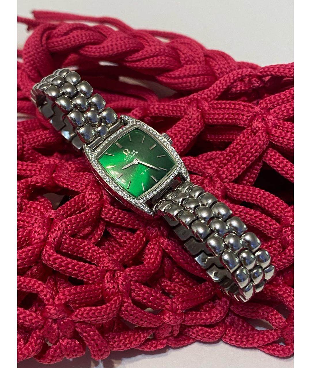 OMEGA Серебряные металлические часы, фото 5