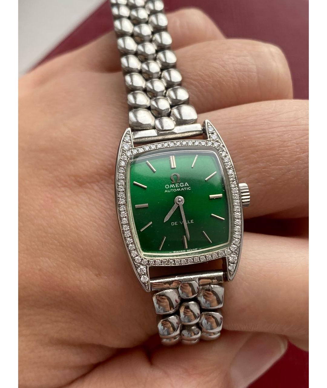 OMEGA Серебряные металлические часы, фото 6