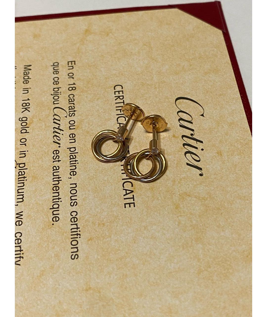 CARTIER Золотые серьги из розового золота, фото 4