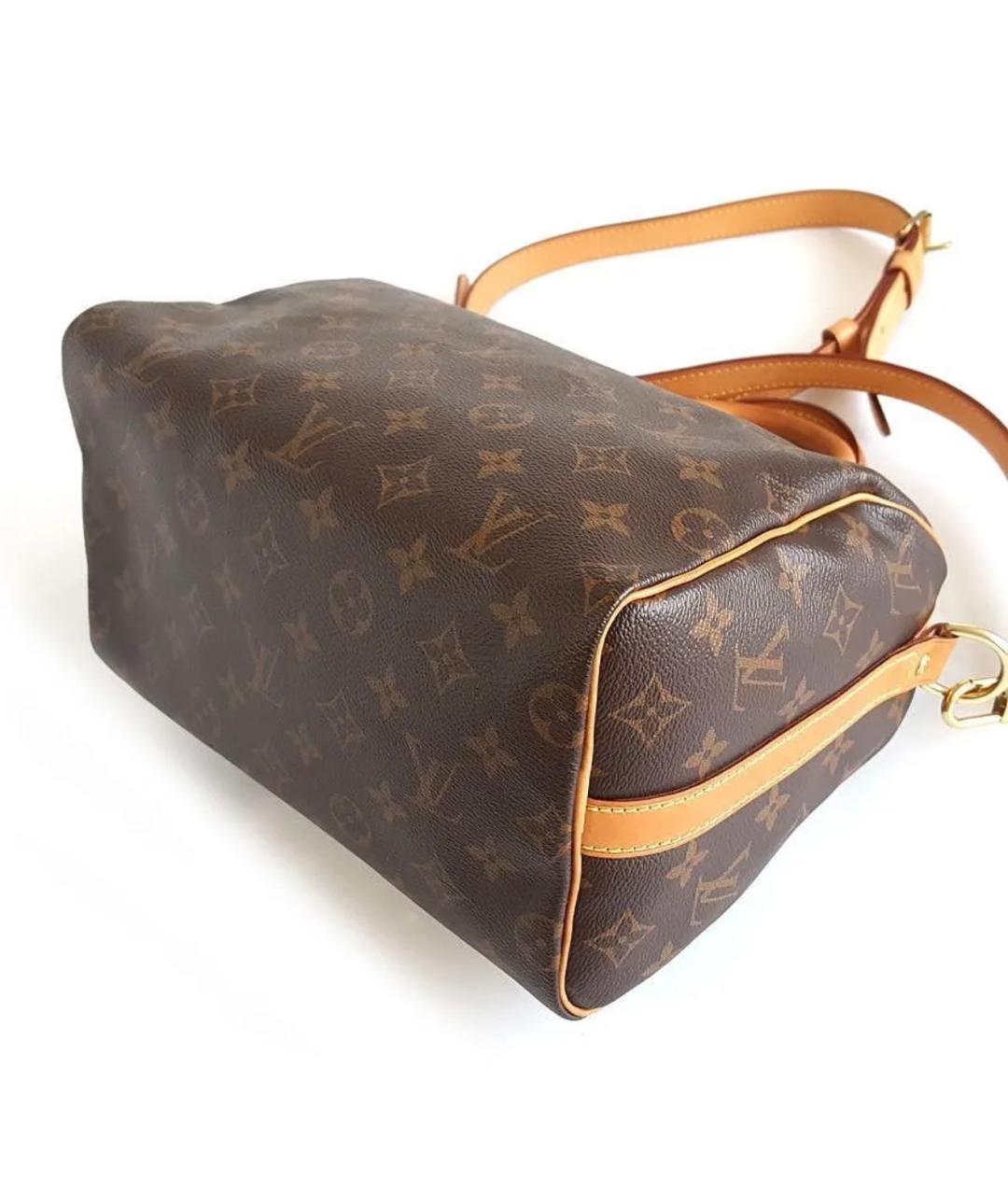 LOUIS VUITTON Коричневая сумка с короткими ручками, фото 5