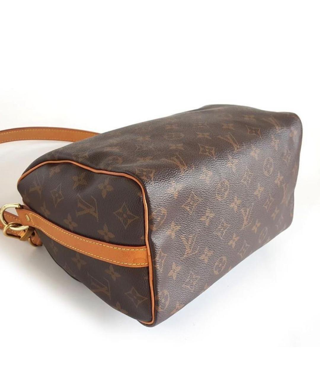 LOUIS VUITTON Коричневая сумка с короткими ручками, фото 4