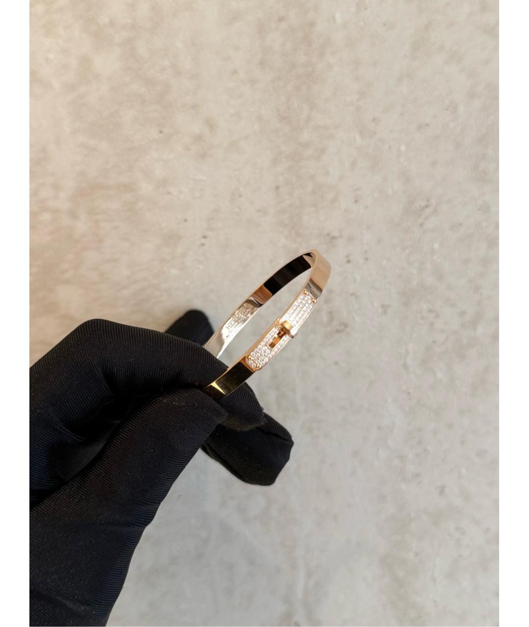 HERMES Золотой браслет из розового золота, фото 2