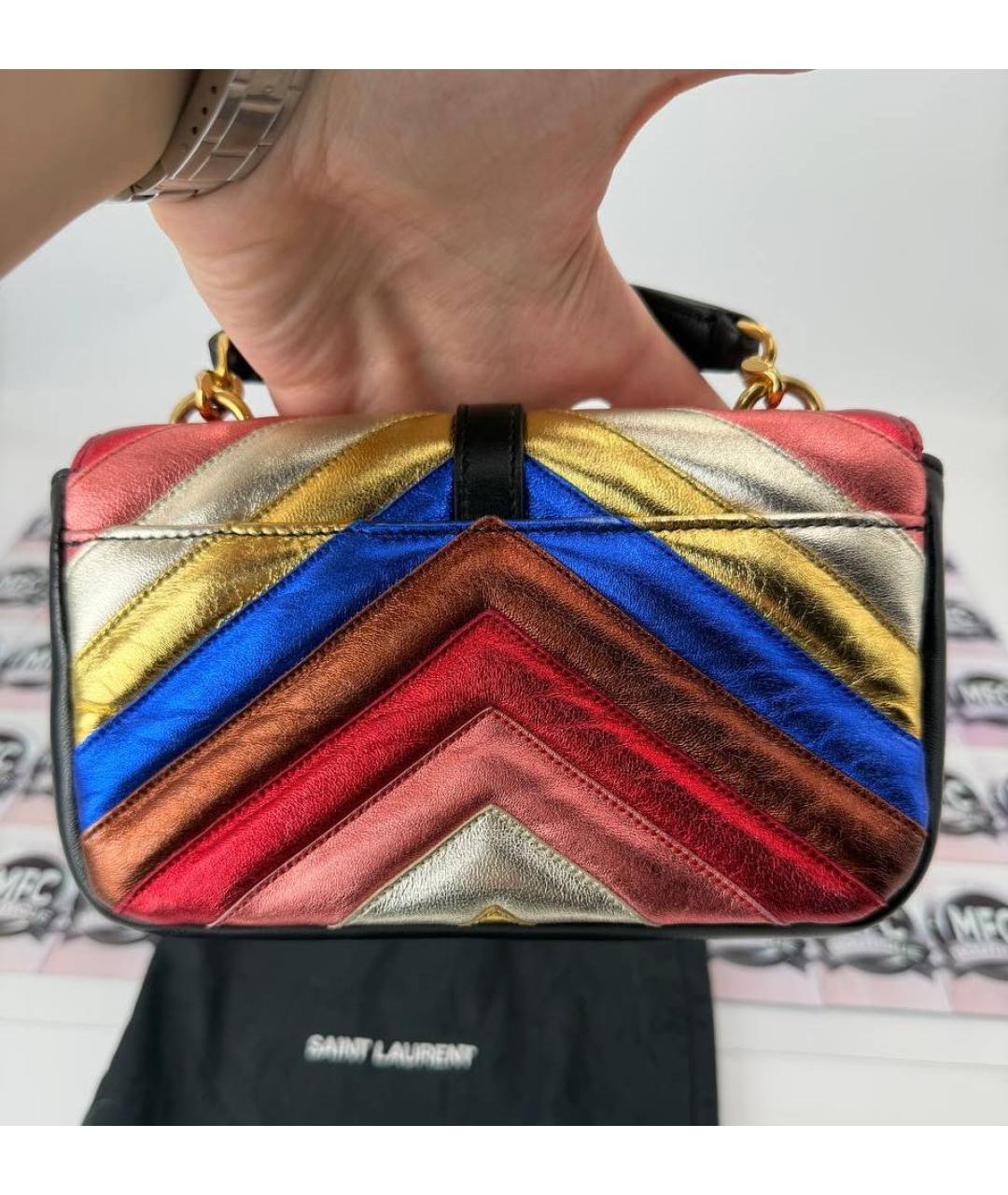 SAINT LAURENT Мульти кожаная сумка через плечо, фото 3