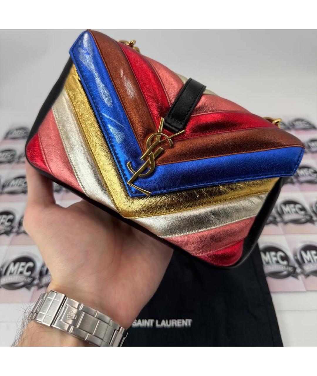 SAINT LAURENT Мульти кожаная сумка через плечо, фото 2