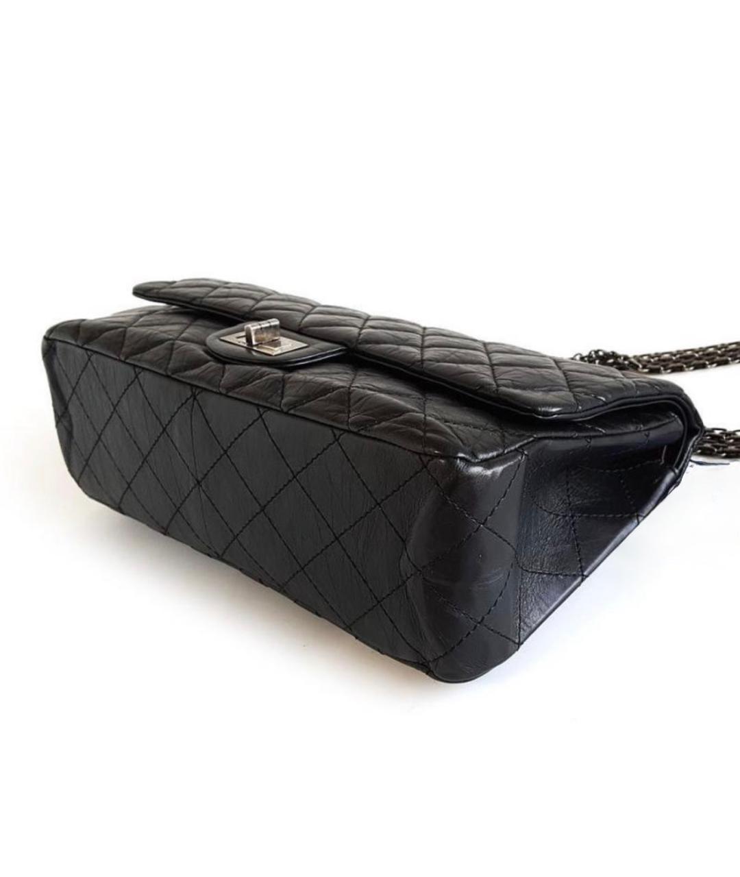 CHANEL Черная кожаная сумка через плечо, фото 7