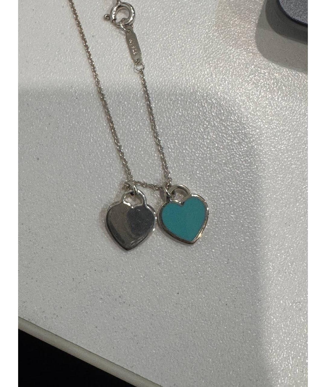 TIFFANY&CO Бирюзовая серебряная подвеска, фото 3