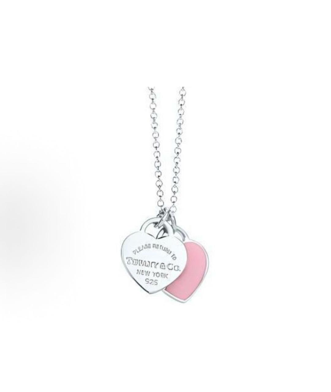 TIFFANY&CO Розовая серебряная подвеска, фото 5