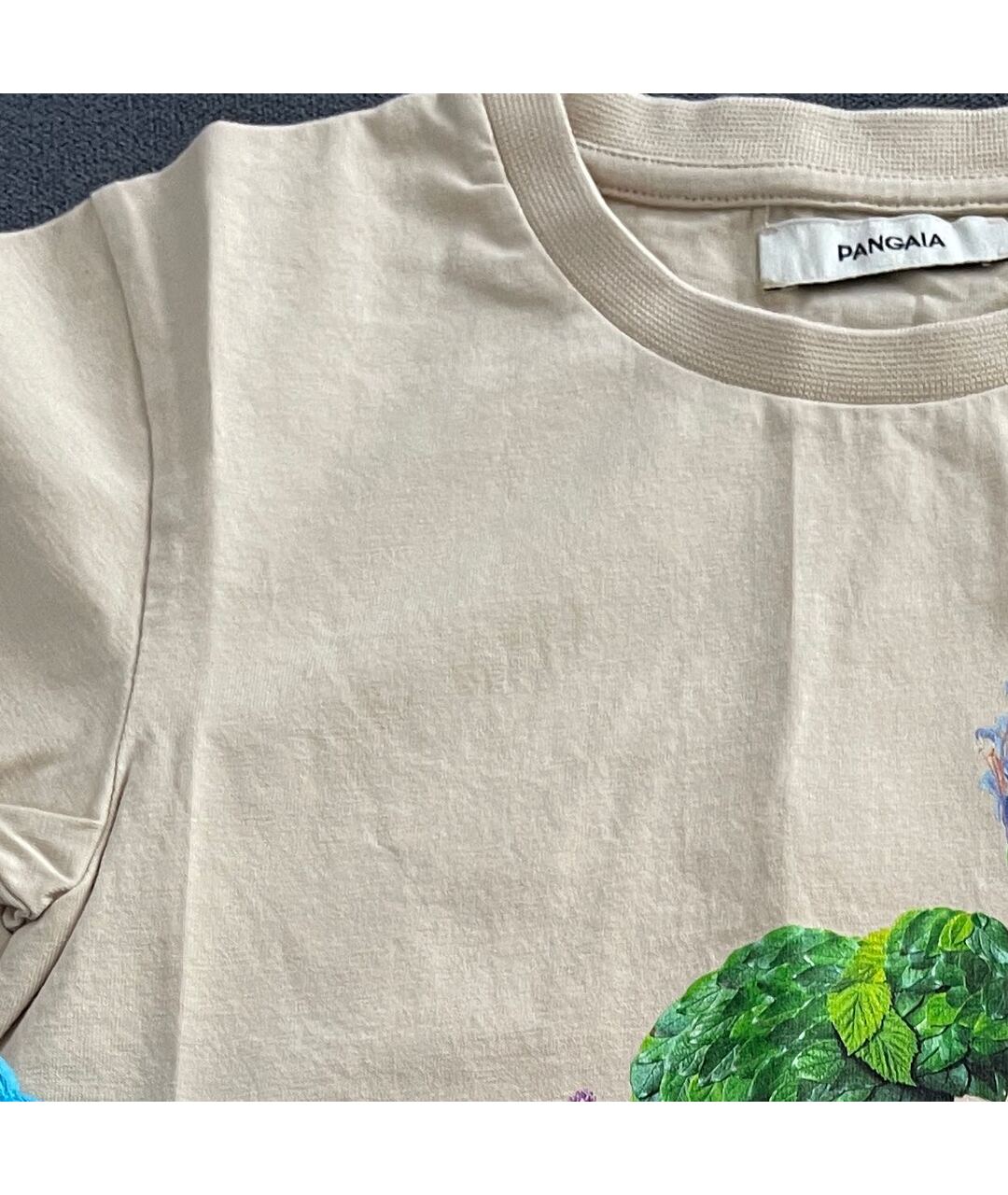 THE PANGAIA Бежевый хлопковый детская футболка / топ, фото 4