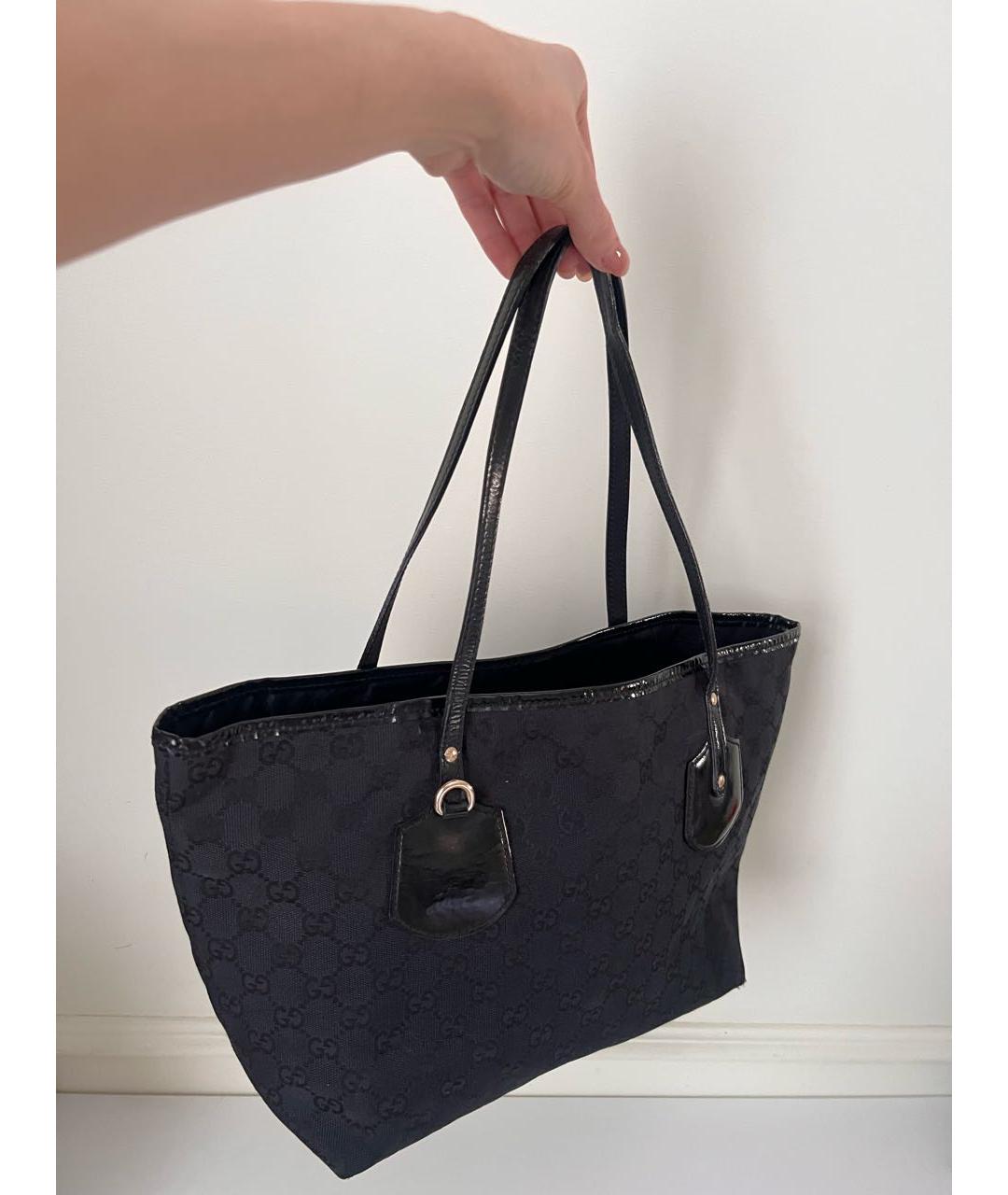 GUCCI Черная сумка тоут, фото 2