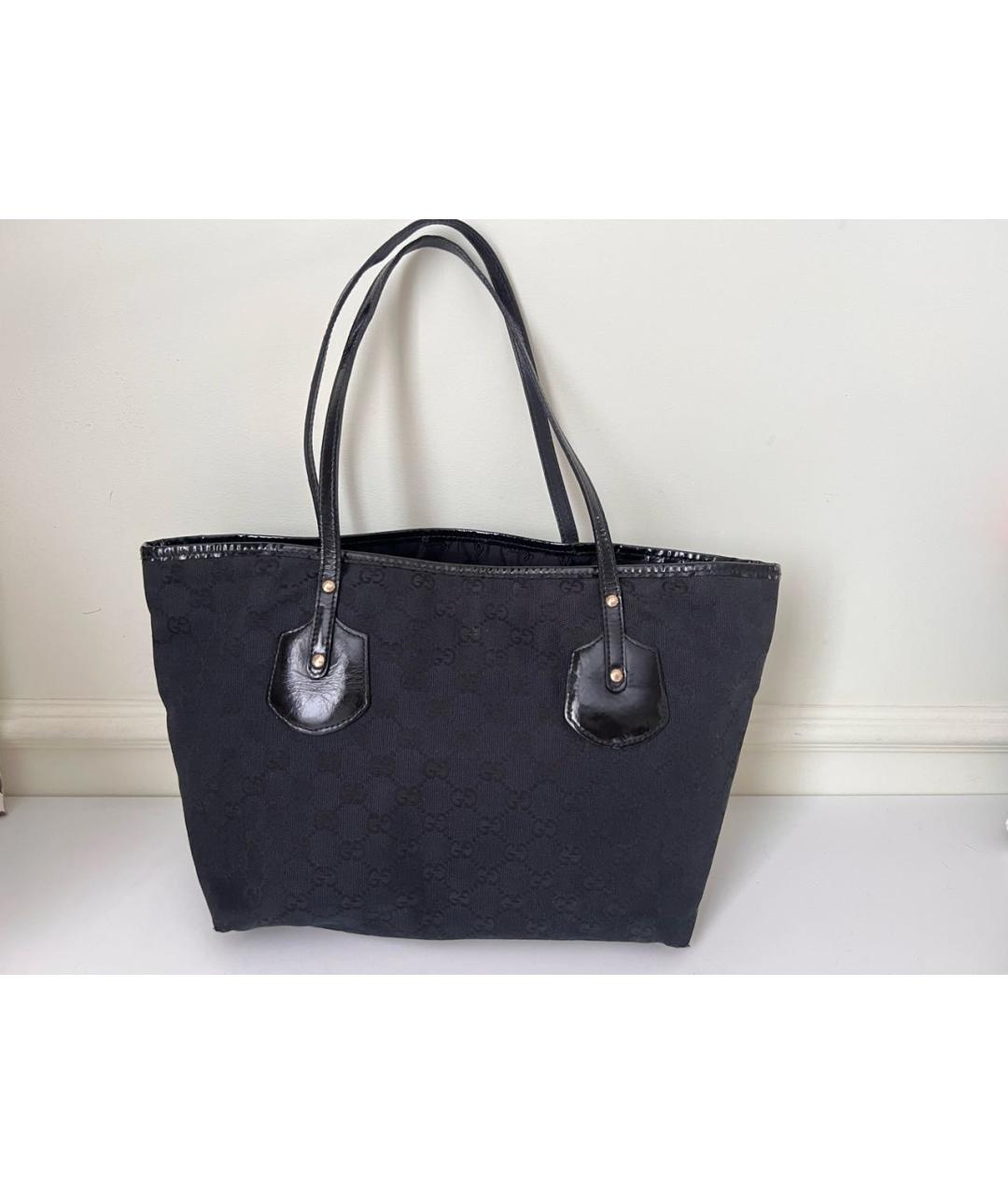 GUCCI Черная сумка тоут, фото 9