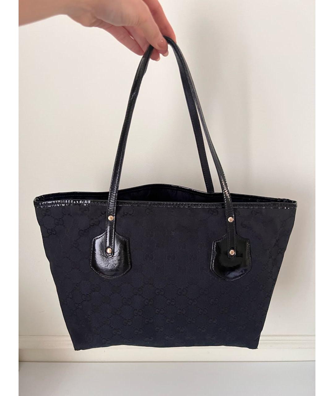 GUCCI Черная сумка тоут, фото 3