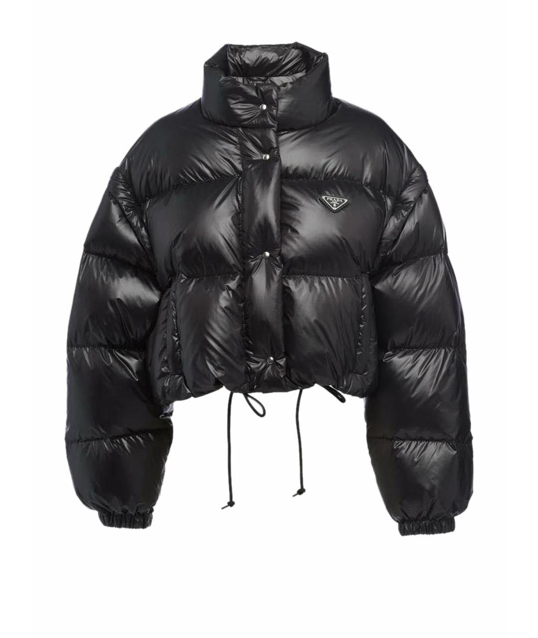 PRADA Черный полиамидовый пуховик, фото 1
