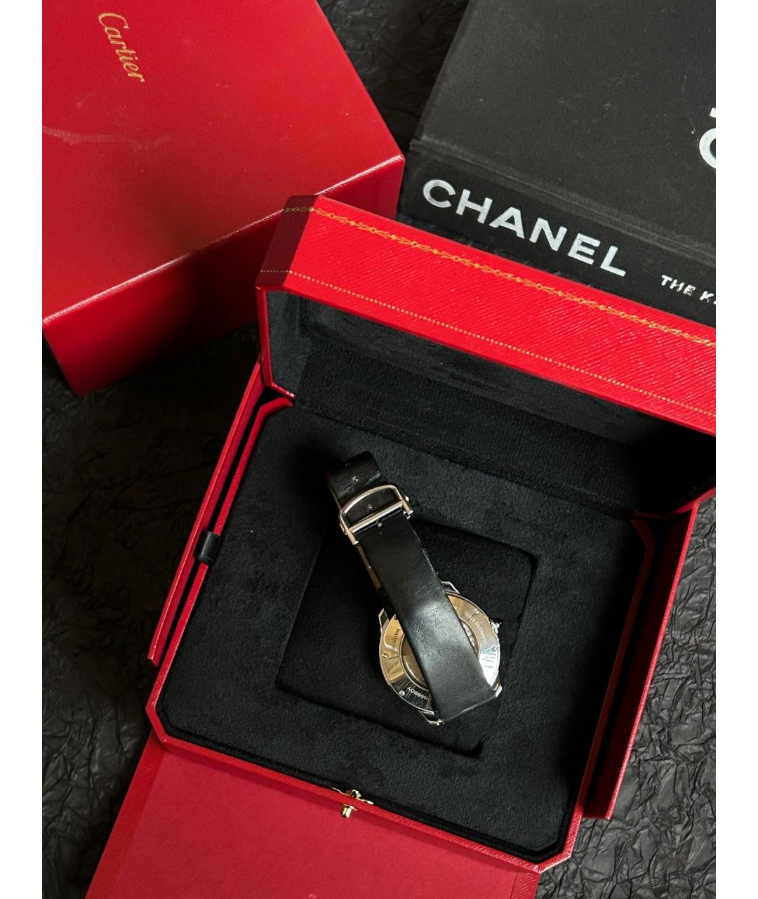 CARTIER Белые металлические часы, фото 4