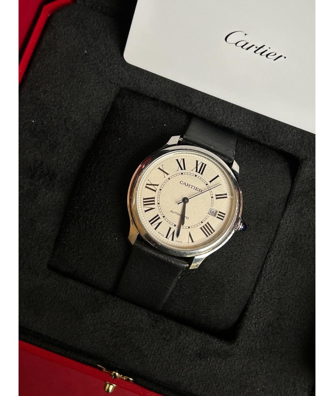 CARTIER Белые металлические часы, фото 6