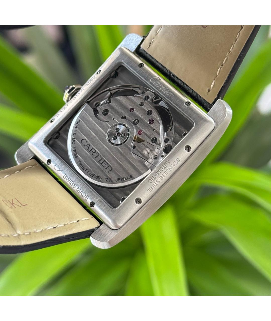 CARTIER Белые металлические часы, фото 9