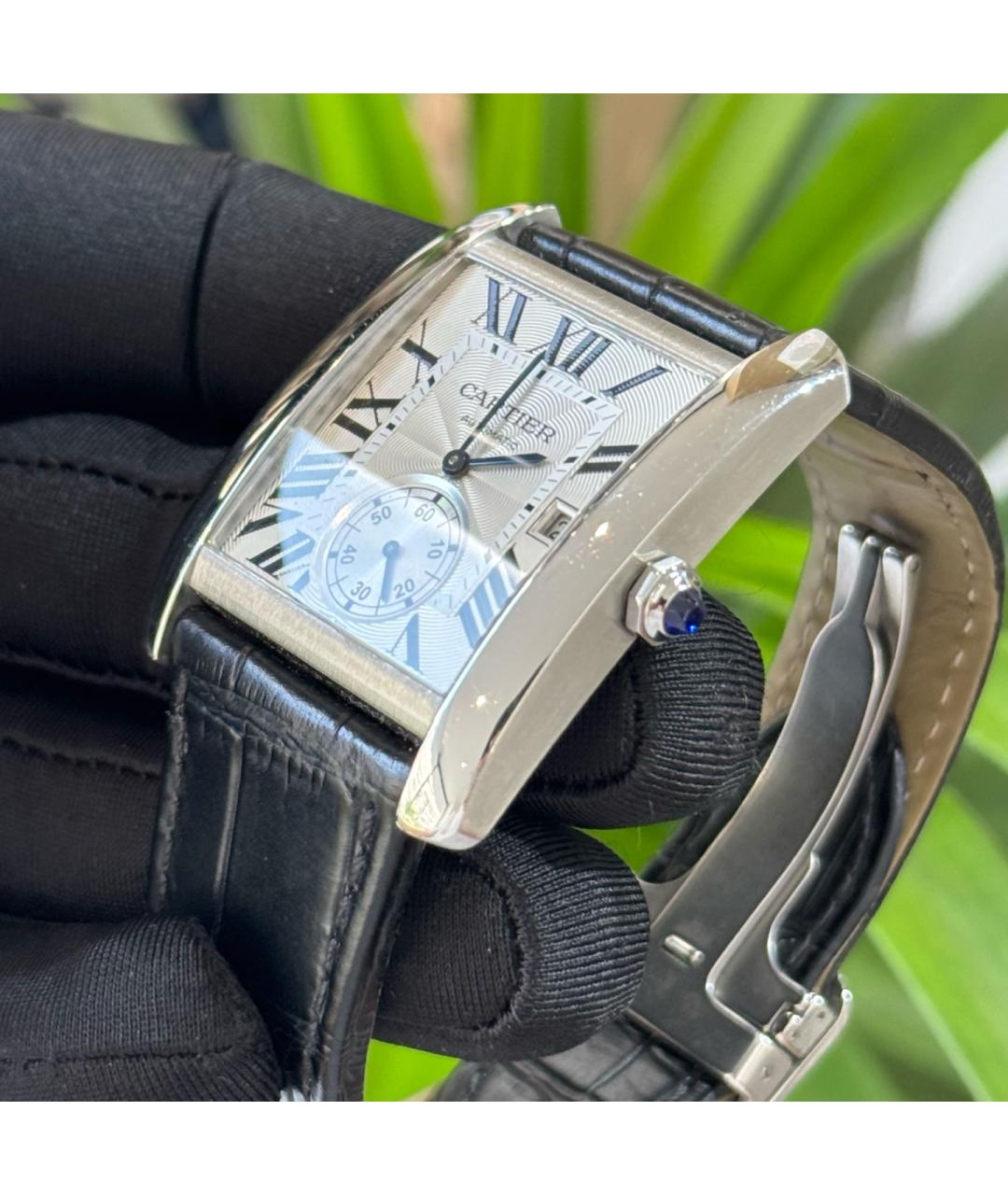 CARTIER Белые металлические часы, фото 5