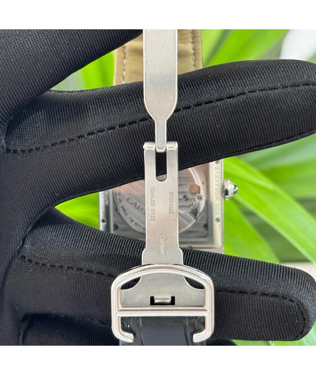 CARTIER Белые металлические часы, фото 7