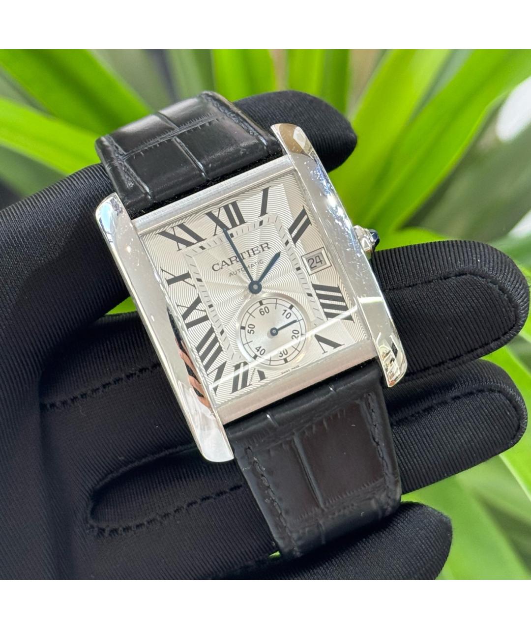 CARTIER Белые металлические часы, фото 3