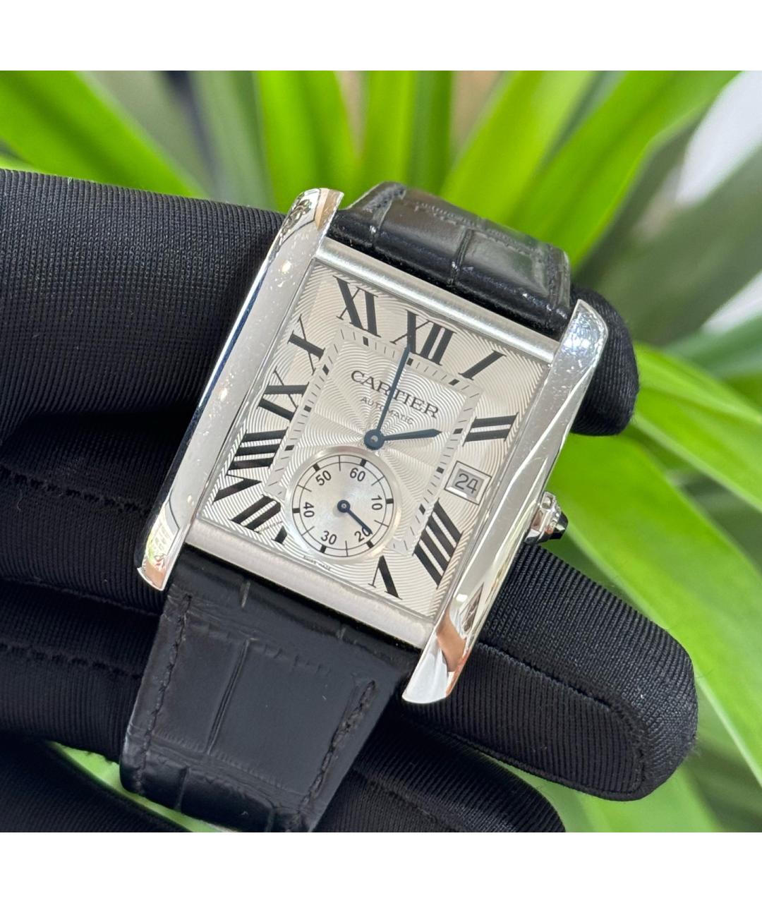 CARTIER Белые металлические часы, фото 4