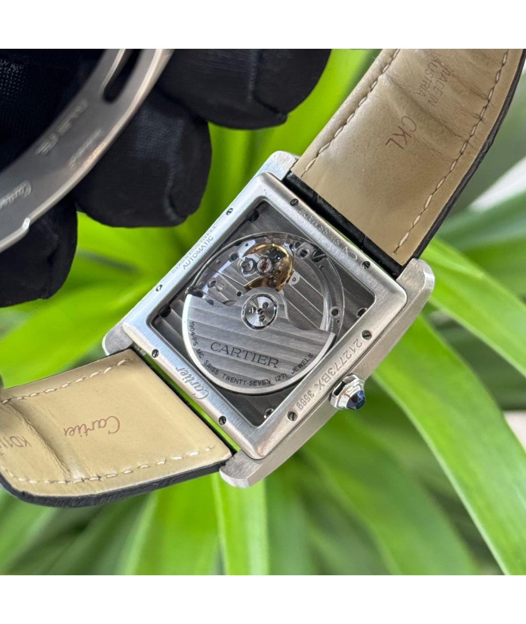 CARTIER Белые металлические часы, фото 8