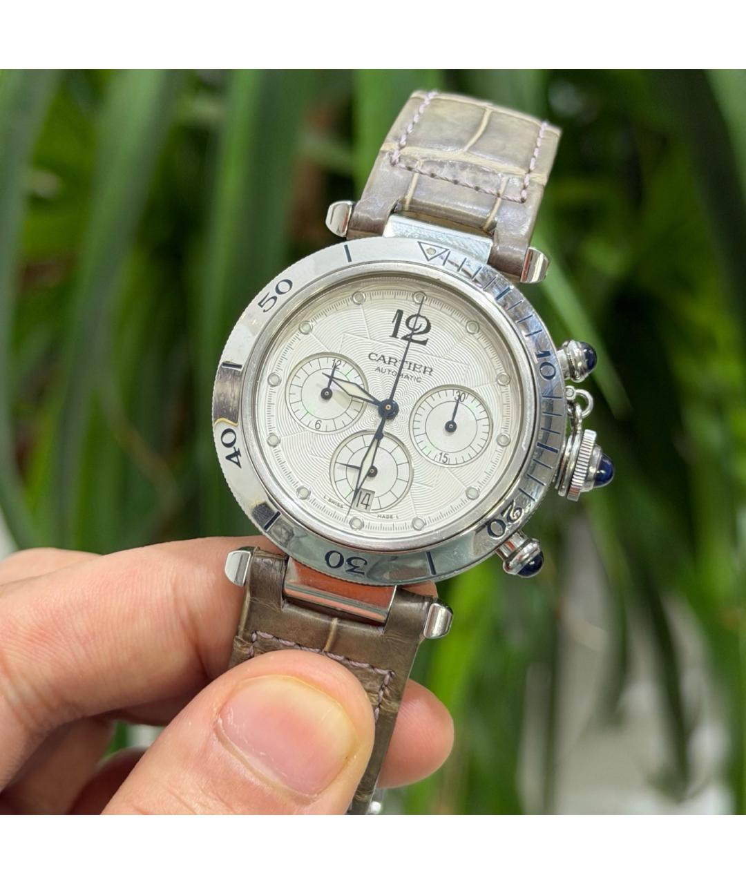 CARTIER Белые металлические часы, фото 2